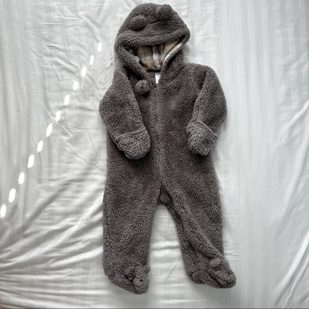 Carter’s Winter Pram Suit, Grey, Size 9 Months